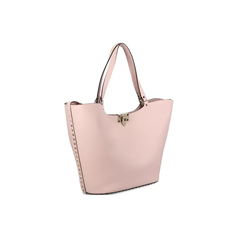 Valentino Calfskin Tote Bag Shopping Bag Handbag Women's Pink-1