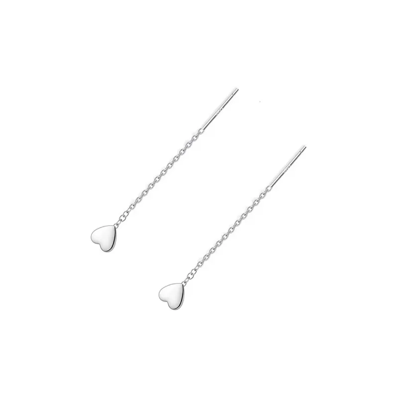 UTD S999 Silver Drop Earrings Women's-3