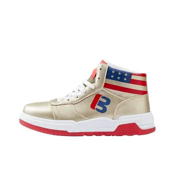 BEAR UNION Cushioning Anti-Slip Wear-Resistant Water-Resistant Coverage High-Top Basketball Shoes Unisex