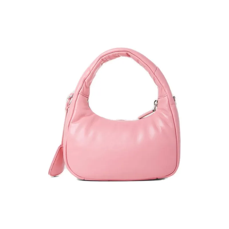 PRADA Nappa Leather Handbag Women's Pink-2