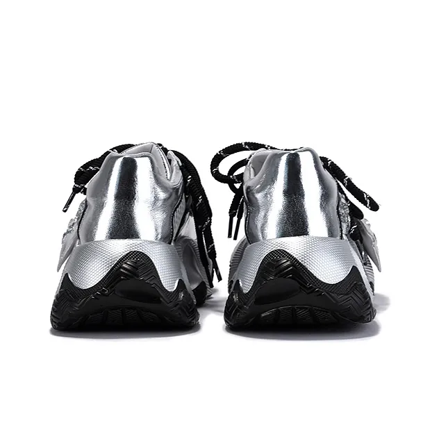 SELAIYA Slip Resistant, Abrasion Resistant, Breathable Low Top Chunky Sneakers Women's-4
