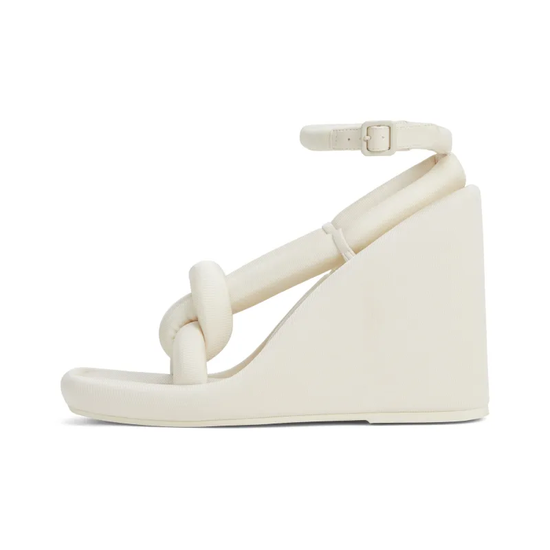 CHARLES&KEITH Small CK Strap Sandals 10.2cm Women's BLACK TEXTURED / White Chalk-3