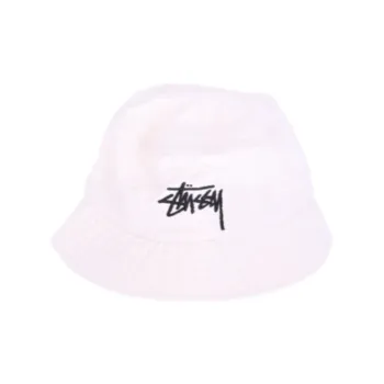 Stussy Cotton Bucket Hats Men's White