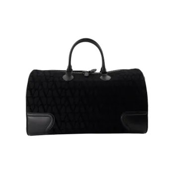Valentino Garavani Toile Iconographe Zipped Duffle Bag