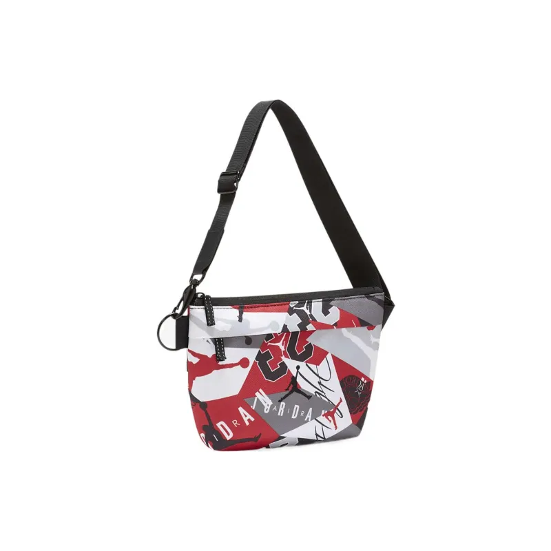 Jordan Polyester Fanny Pack Shoulder Bag Crossbody Bag Regular Unisex Red Gray White-0