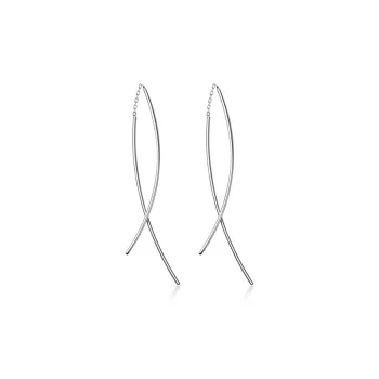 Happy Tide S925 Silver Drop Earrings Women's