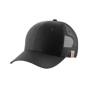 Carhartt Cotton Polyester Spandex Canvas Polyester Mesh Back Baseball Caps Unisex Black