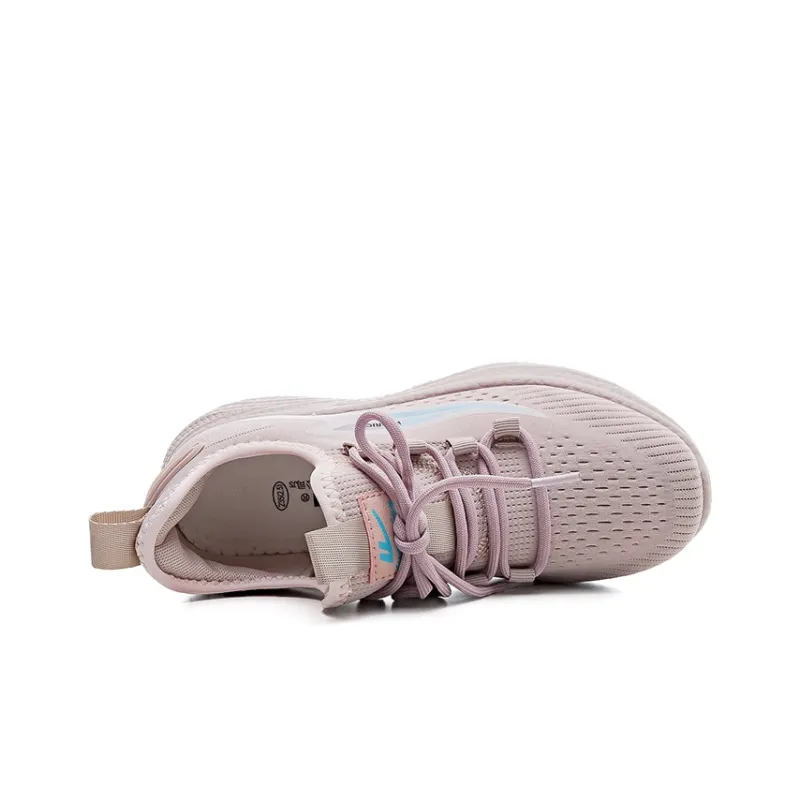 Warrior Wear-Resistant Breathable Height Increasing Low-Top Running Shoes Women's Pink-3