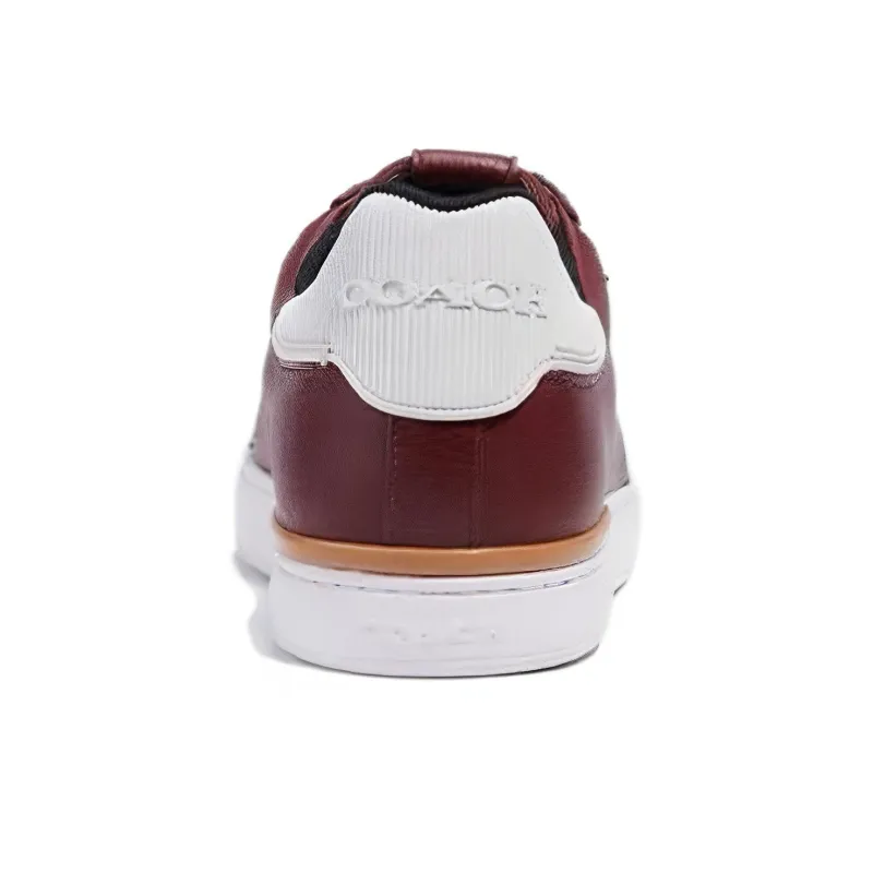COACH Abrasion Resistant Low Top Skateboard Shoes Men's Red Brown-4