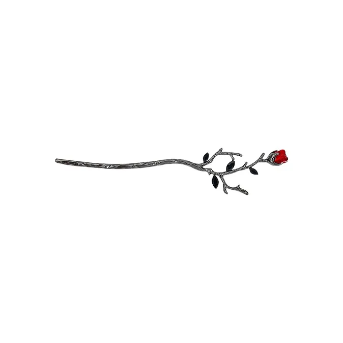 QIMEILA Alloy Hairpins Women's Gunmetal Black-0