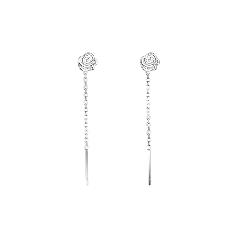 AITAO 999 Fine Silver Drop Earrings Women's-0