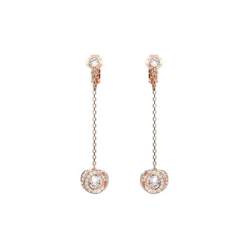 Swarovski Generation Clip On Earrings Women's Rose Gold-0