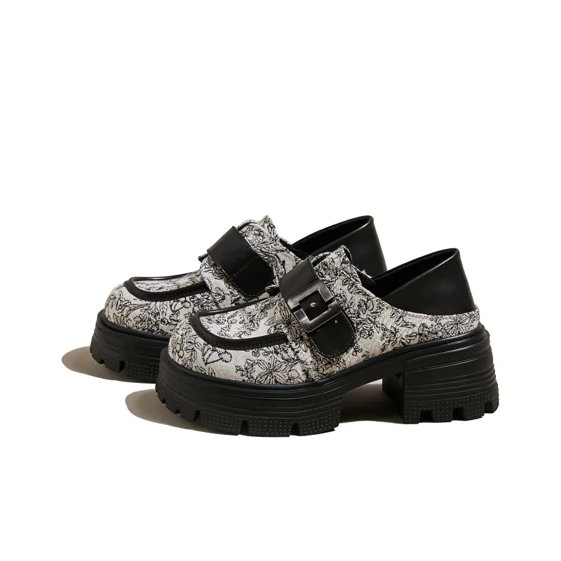 SNOWELF Loafers Women's Ecru/Beige/Black-2