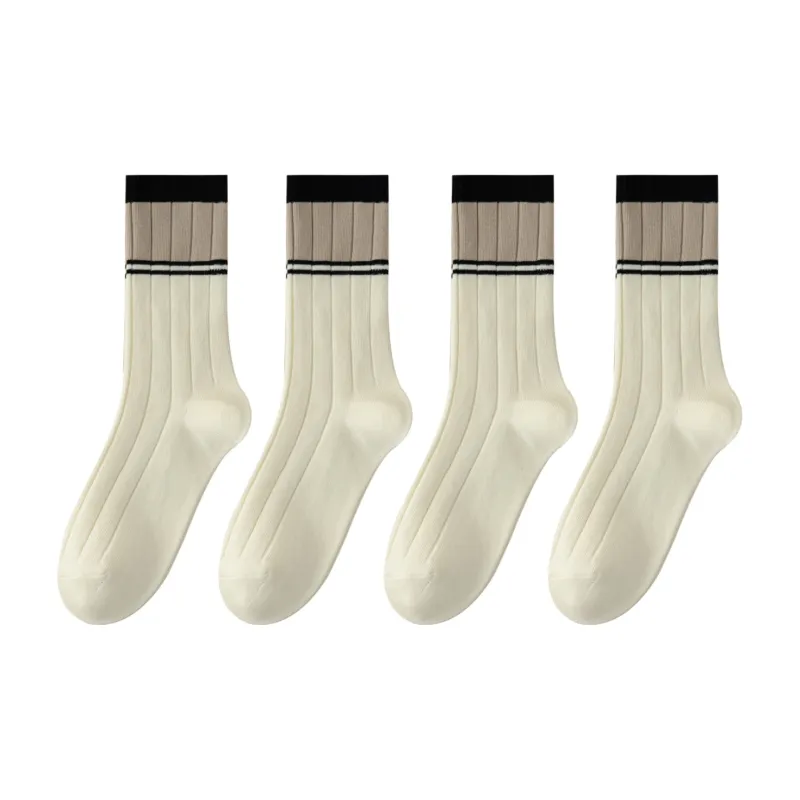 XXLLG Mid Calf Socks Women's 4 Pack-8