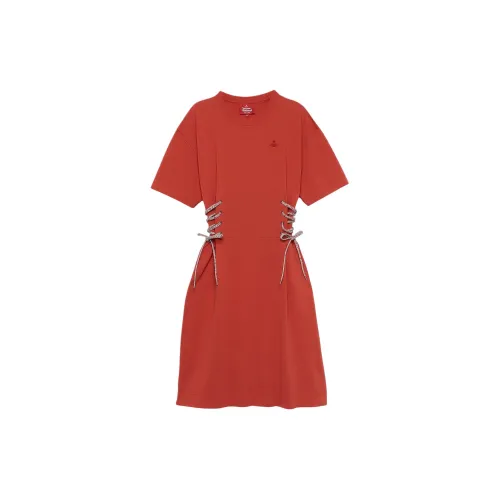 Vivienne Westwood Short-Sleeved Dresses Women's Red