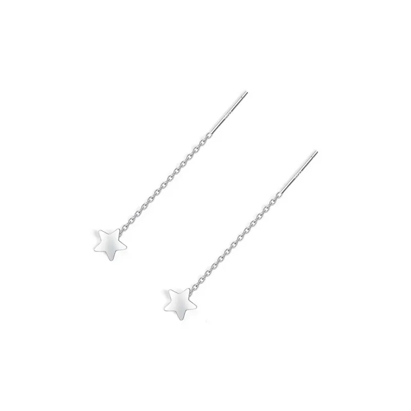 UTD S999 Silver Drop Earrings Women's-2