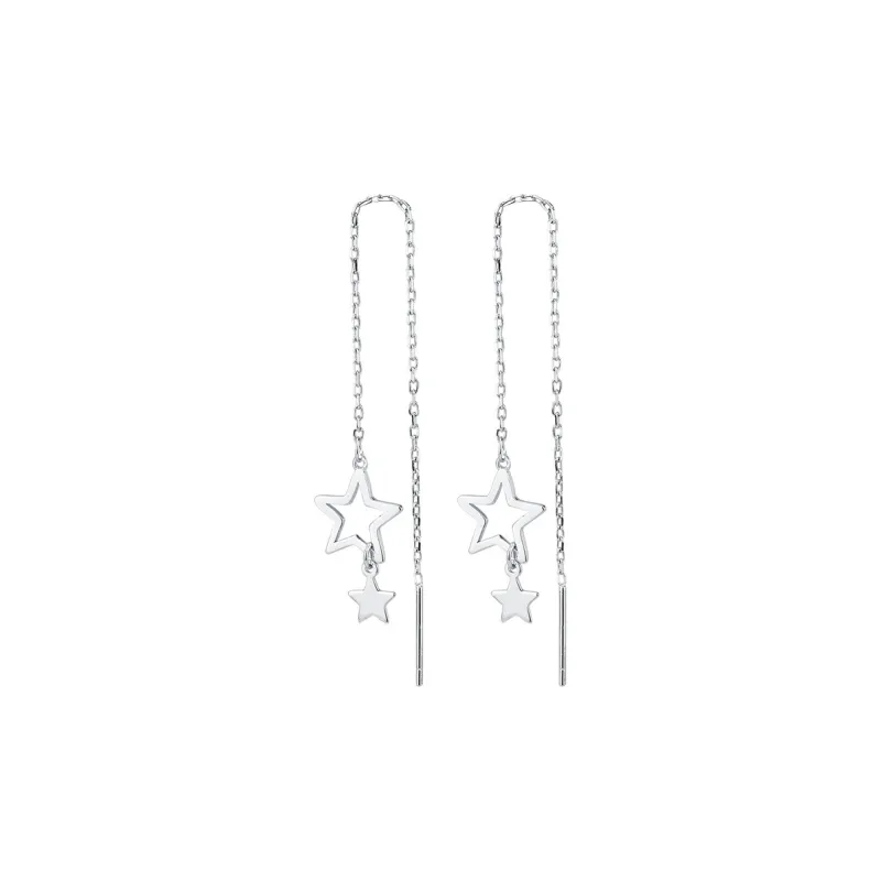 AITAO 999 Fine Silver Drop Earrings Women's-0
