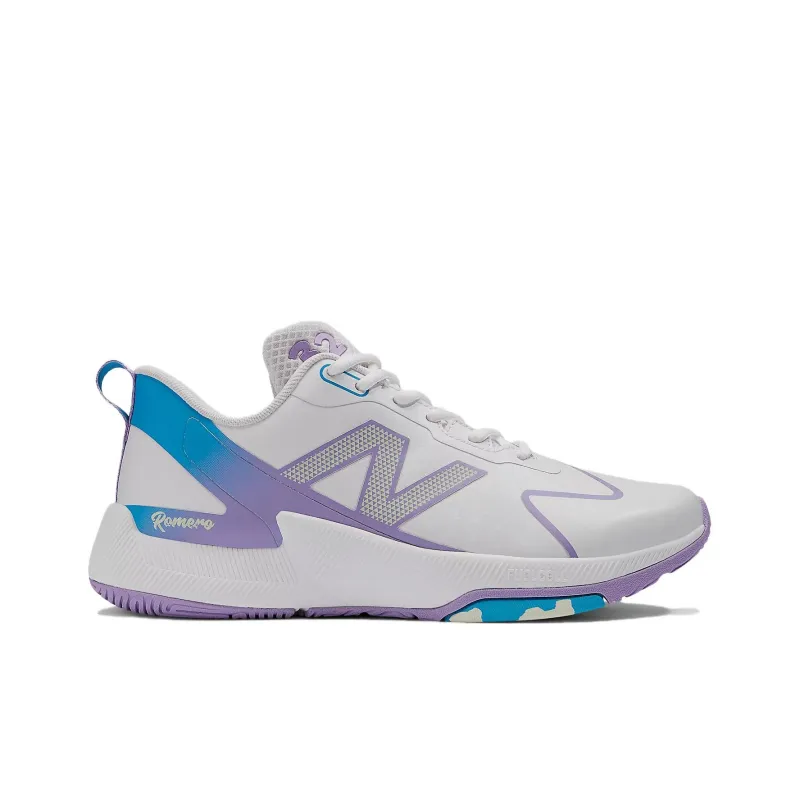 New Balance NB FuelCell Romero Duo Cushioning, Wear Resistant Low Top Training Shoes Women's White Purple Blue-1