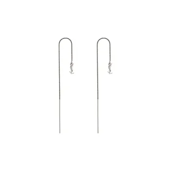 SAINT LAURENT Drop Earrings Women's Silver