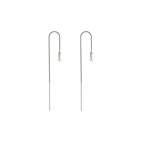 SAINT LAURENT Drop Earrings Women's Silver