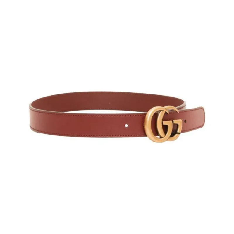 GUCCI GG-buckle Leather Belt-1