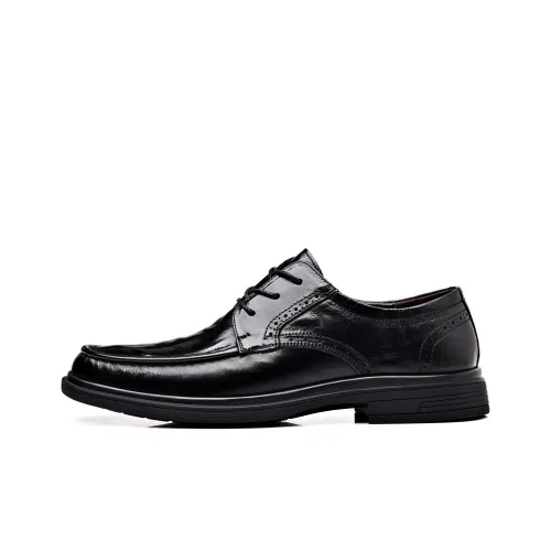 DOUBLE STAR 88 Dress Shoes Men Low-Top Black