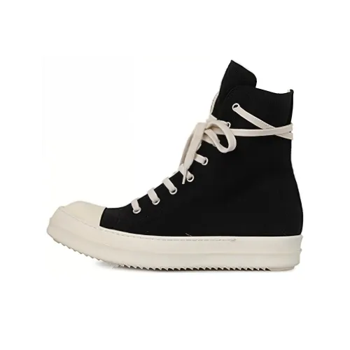 Rick Owens DRKSHDW Skateboard Shoes Women's High-Top Black