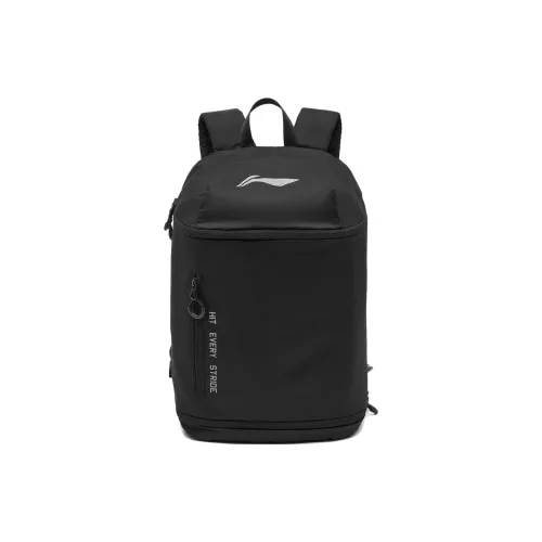 LiNing Polyester Sports Backpack Unisex Black