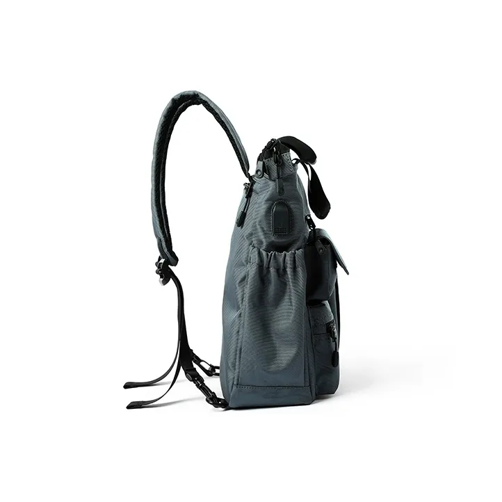 DOSRFINI Oxford Backpack Large Size Men's Gray/Black-13