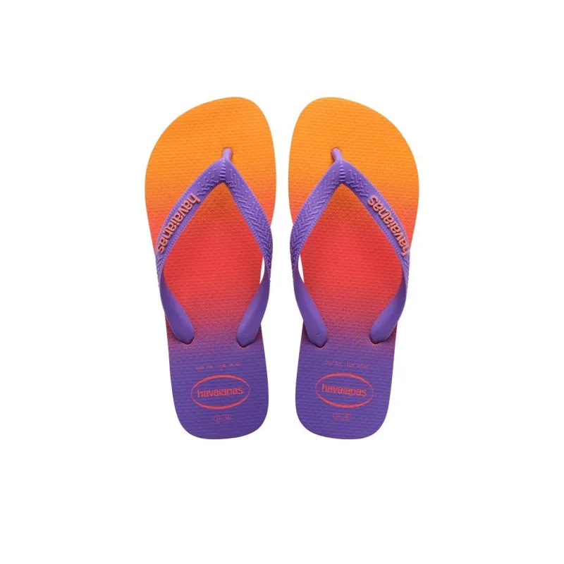 Havaianas Top Fashion Slip Resistant Flip Flops Women's Orange Purple-4