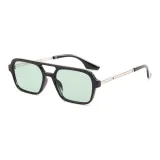 Black Frame with Green Lens