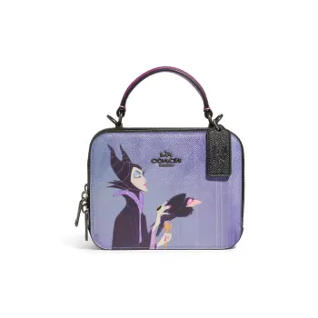 COACH Disney, Collaboration Cow Leather One Shoulder Handbag Regular Women's Purple