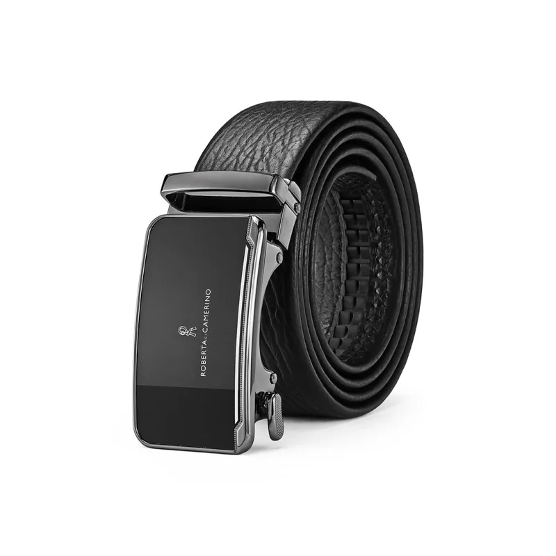 ROBERTA DI CAMERINO Top Grain Cow Leather Belts Men's 3.5cm Greeting Card Writing And Photo Printing Service-0