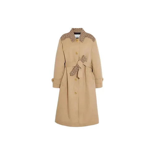 COACH Trench Coats Women's Classic Khaki