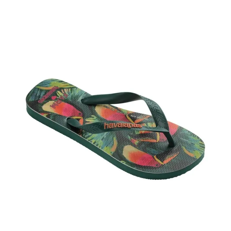 FARM RIO x Havaianas Quiet Quick Dry Flip Flops Women's Green-1