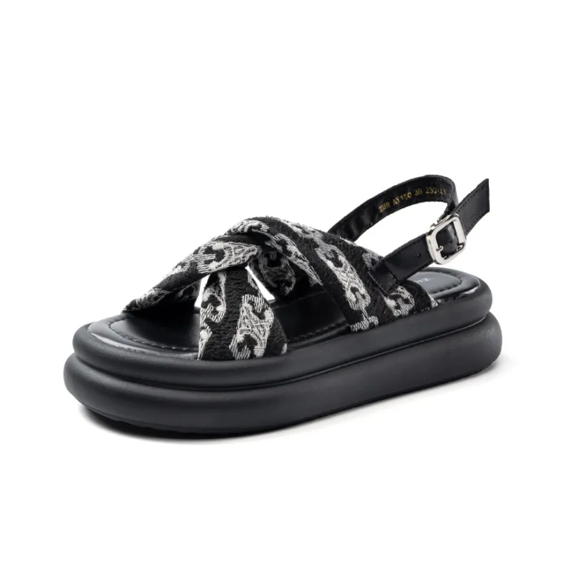 ZHR Green Purple Holiday One Strap Sandals Women's-1