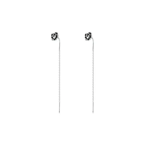 SILVER TAG Drop Earrings Women's