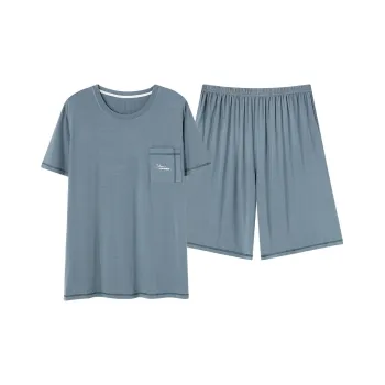 Follow The United States Pajama Set Men's Aqua Blue