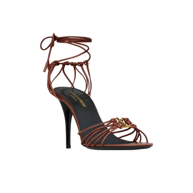 SAINT LAURENT Babylone Ankle Strap Sandals Women's-2