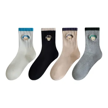 XXLLG Mid Calf Socks Women's 4 Pack