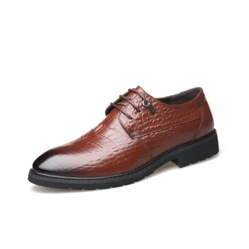 Bindu Dress Shoes Men Low Top Black, Brown