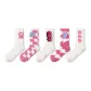 Pink Trendy Socks F Set (Women's, Suitable for Size 36-39)
