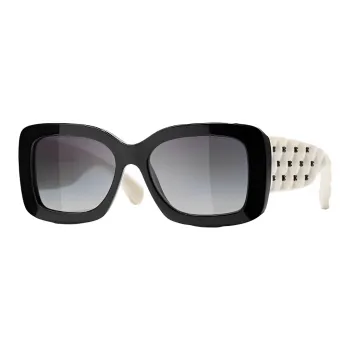 CHANEL Plate Frame Butterfly Sunglasses Women's