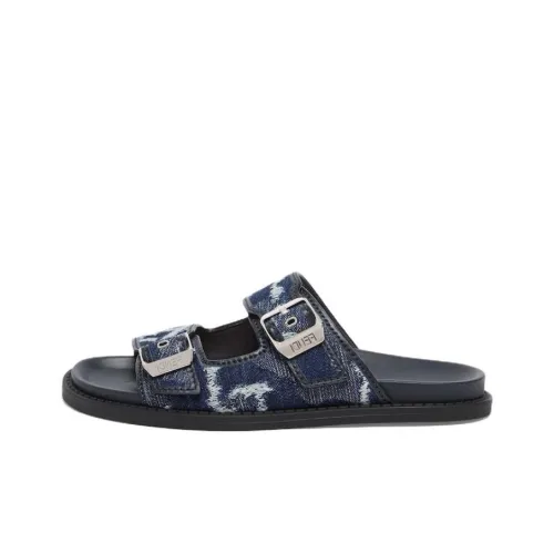FENDI Feel Slide Slippers Men's Blue