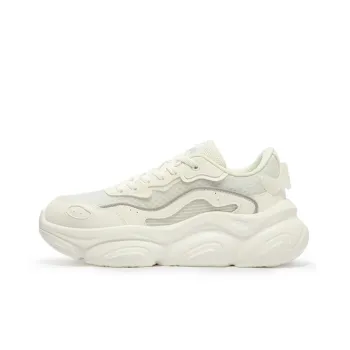 361° Moe Claws Anti-Slip And Wear-Resistant Breathable Low-Top Casual Shoes Women's Feather White