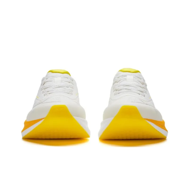 XTEP Two Thousand Kilometers 2.0 Running Shoes Men Low Top Sail White/Fluorescent Lime Green-5