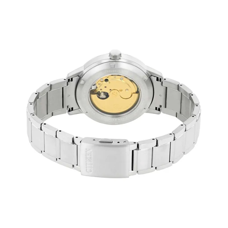 CITIZEN Automatic Mechanical Movement Titanium Strap Watch Men's Watches Black Dial NJ2180 89H-3