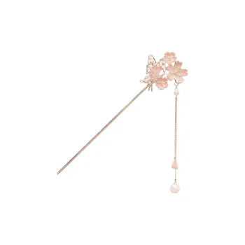 Muyan Cherry Blossom Butterfly Dance Hairpin Women's