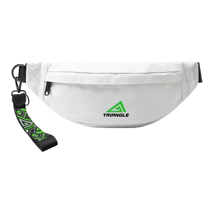 ElevethSign Polyester Front Cross Backpack Shoulder Bag Crossbody Bag Sling Bag Small Size Unisex White/Black-4