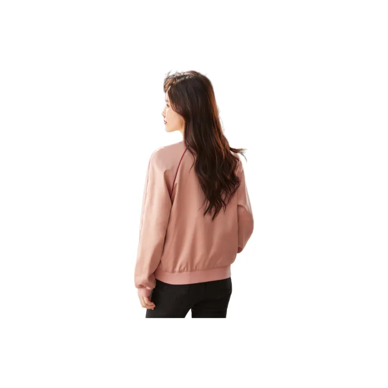 Still Quiet Baseball Jacket Women's Pink-1